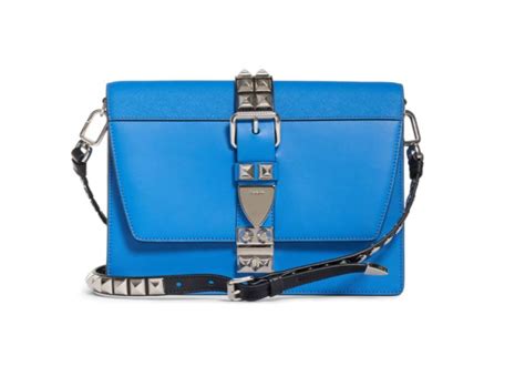 prada elektra blue|Prada Elektra Blue Calfskin Saffiano Leather Studded .